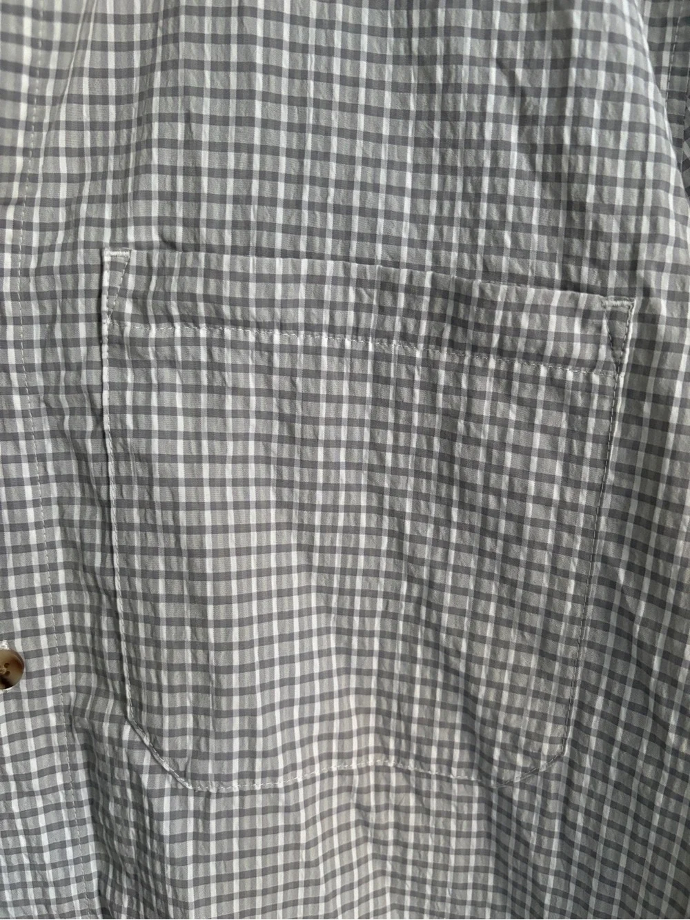 Rohan Men's Isle Long Sleeve UV Protection Shirt Gray Gingham Size L